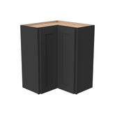 RTA Shaker Solid Wood Wall Easy Reach Cabinet Charcoal Black for Kitchen Bathroom and Laundry Storage